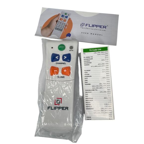 Flipper universal tv remote control white - Picture 2 of 4